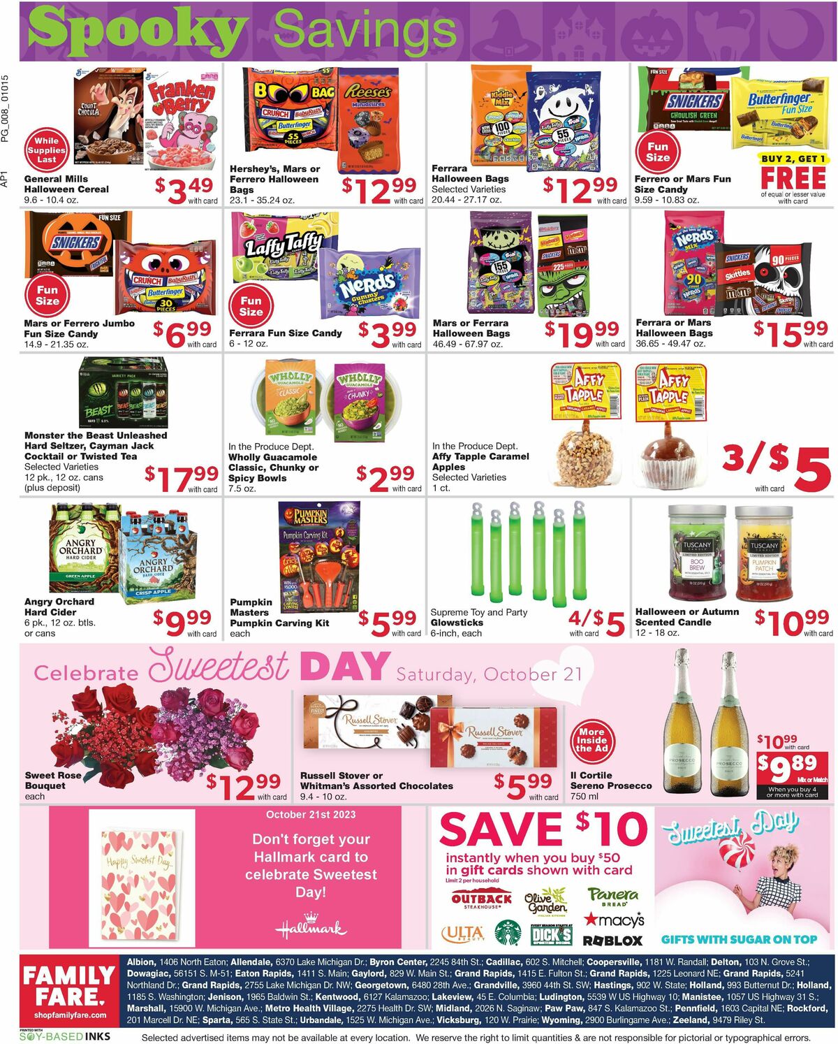 Family Fare Weekly Ad from October 15