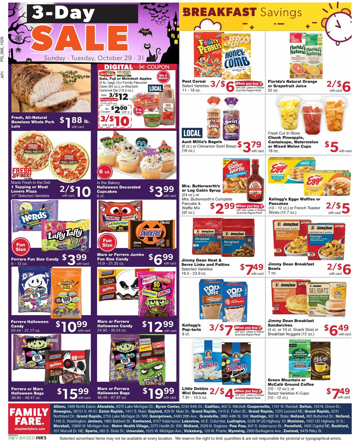 Family Fare Weekly Ad from October 29