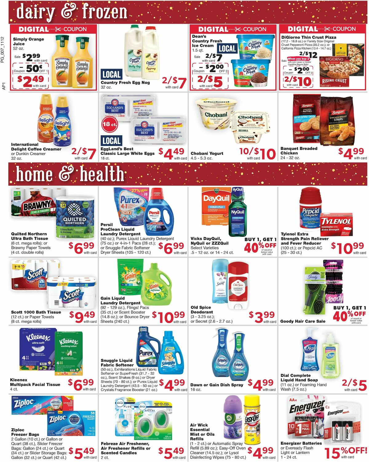 Family Fare Weekly Ad from November 12