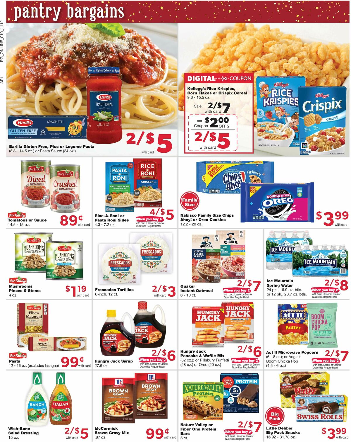 Family Fare Weekly Ad from November 12