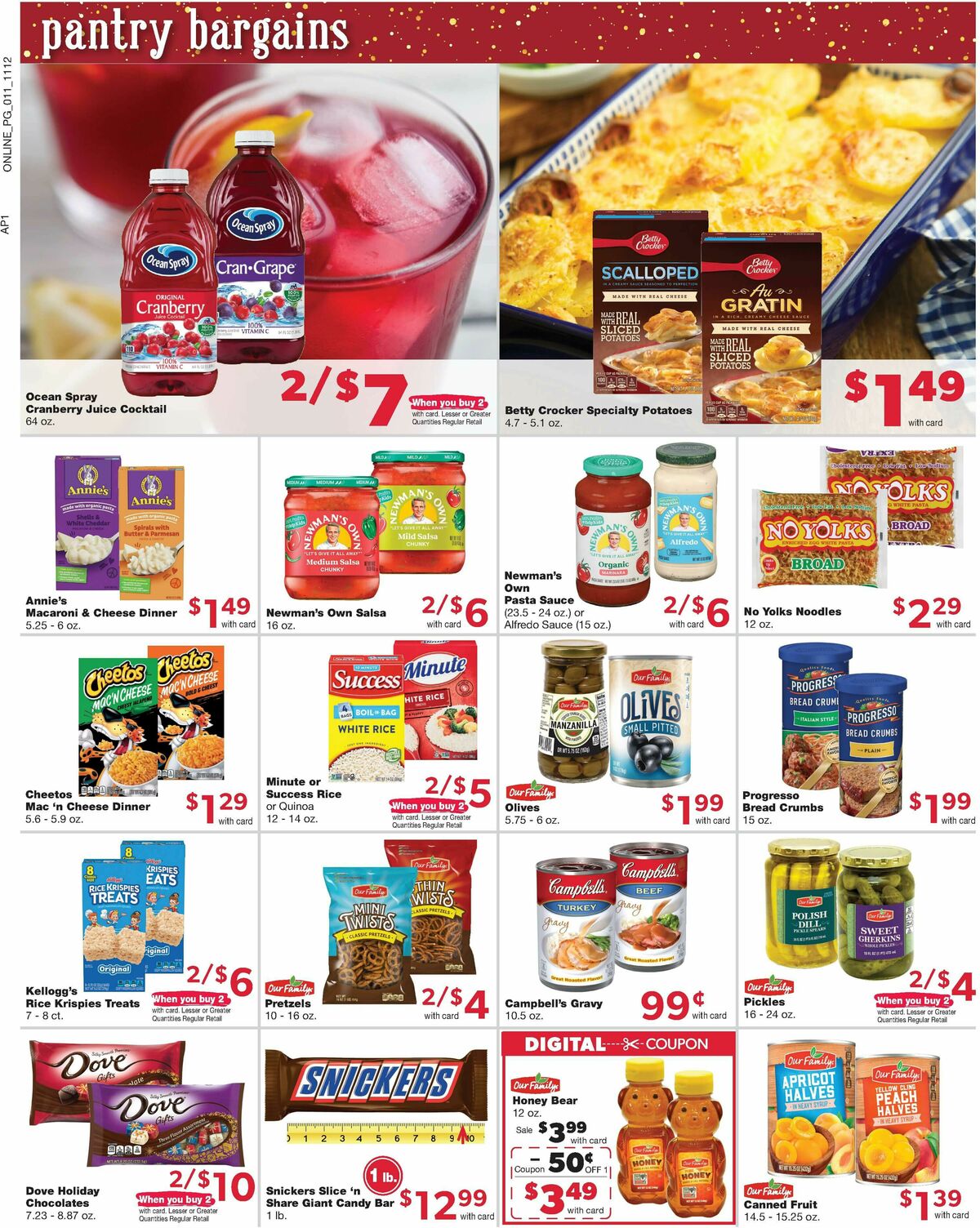 Family Fare Weekly Ad from November 12