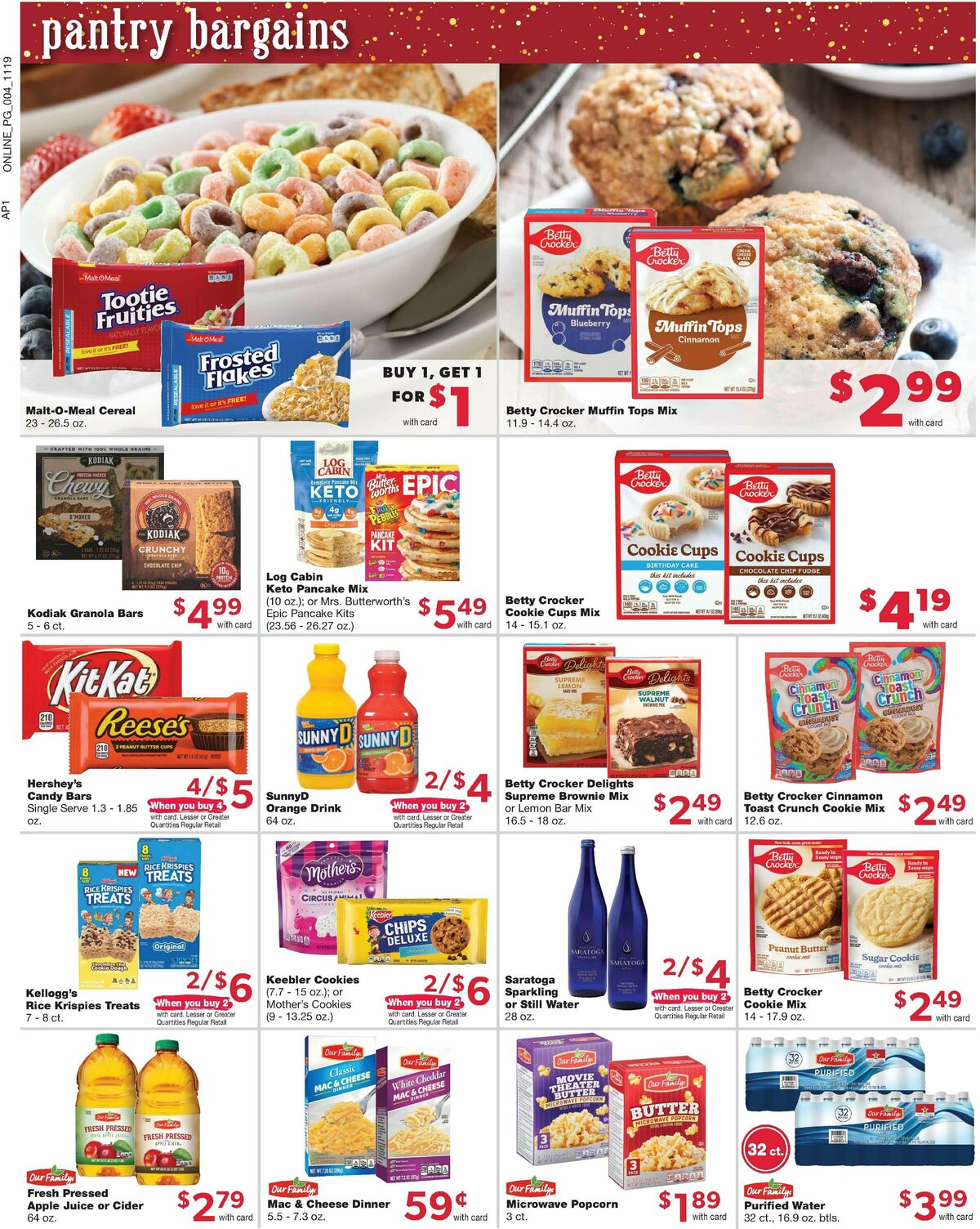 Family Fare Weekly Ad from November 19