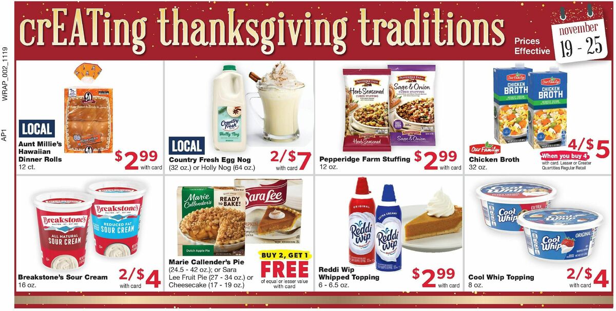 Family Fare Weekly Ad from November 19