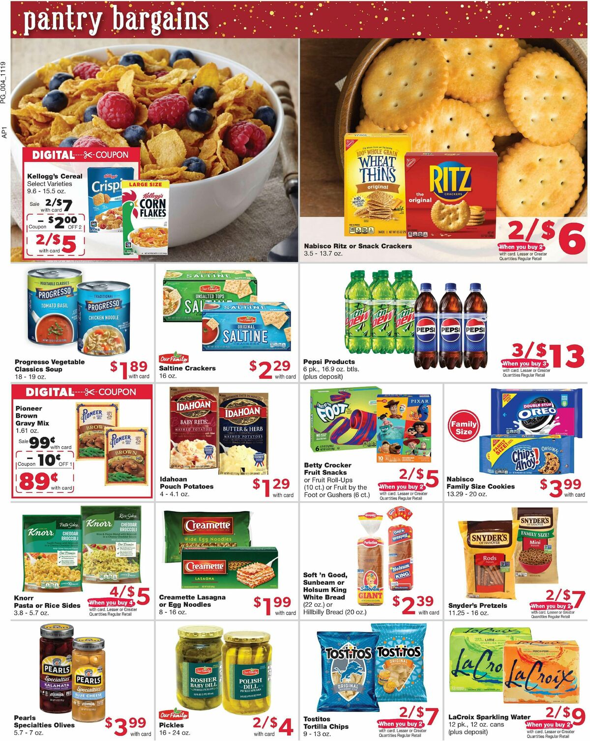 Family Fare Weekly Ad from November 19