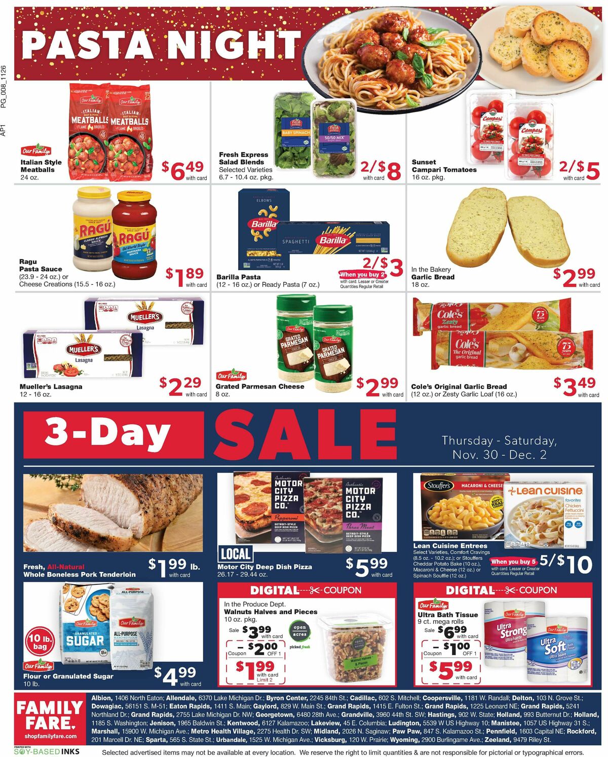 Family Fare Weekly Ad from November 26