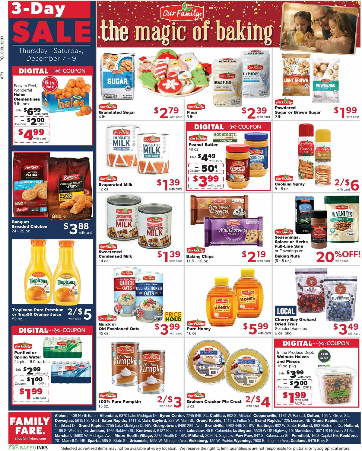 Family Fare Weekly Ad from December 3