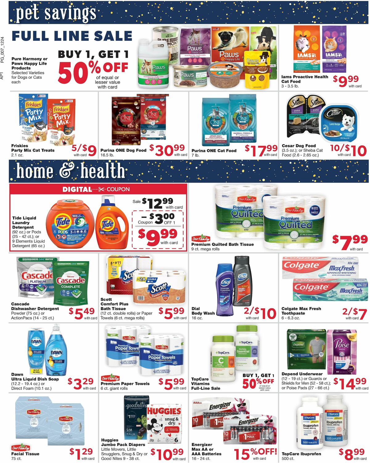 Family Fare Weekly Ad from December 25