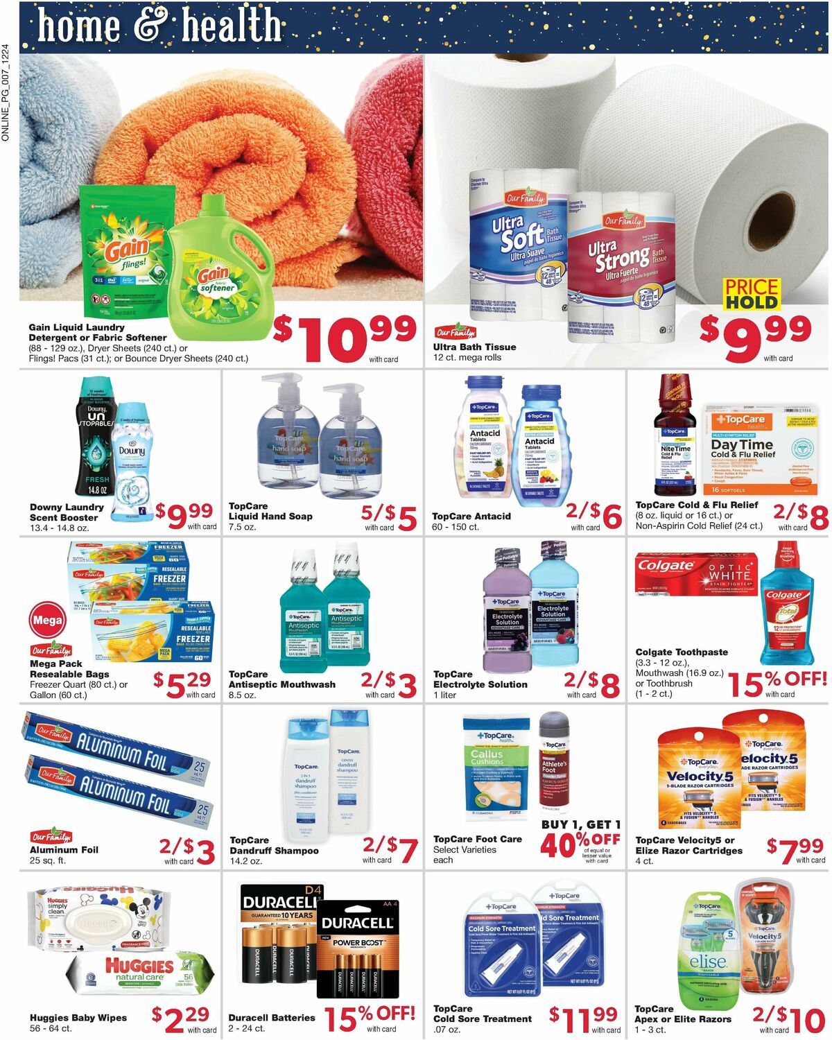 Family Fare Weekly Ad from December 25