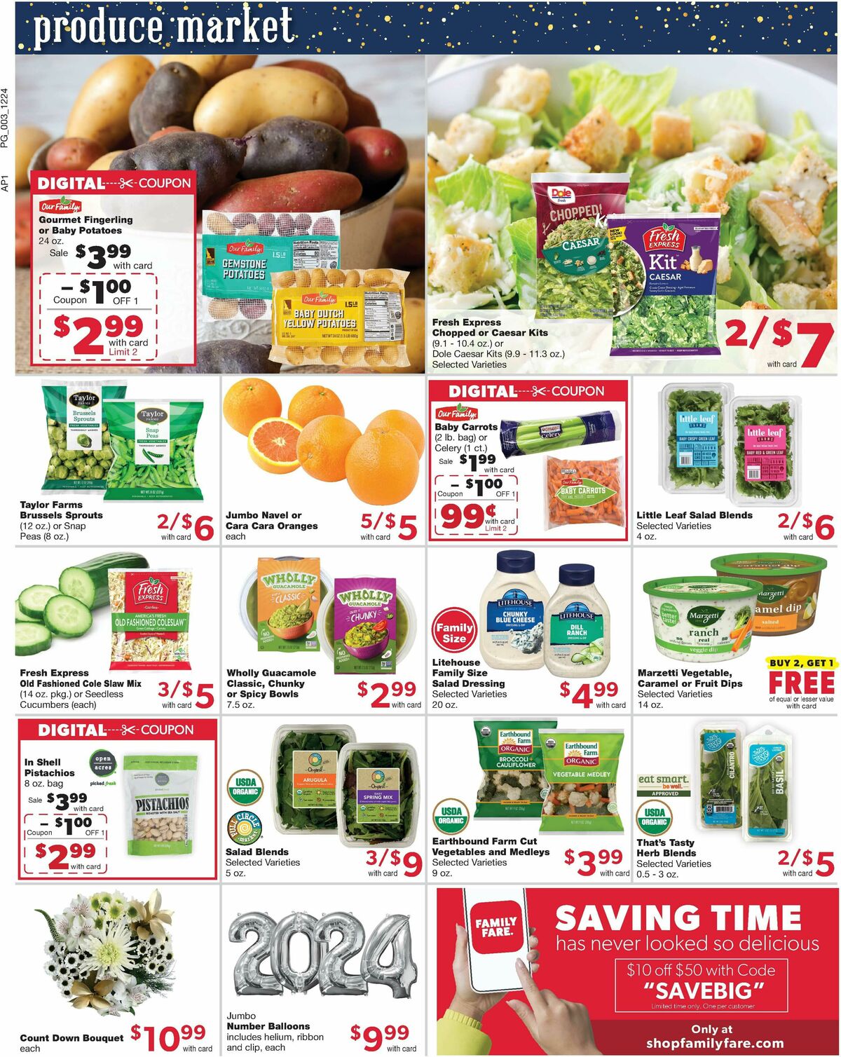 Family Fare Weekly Ad from December 25