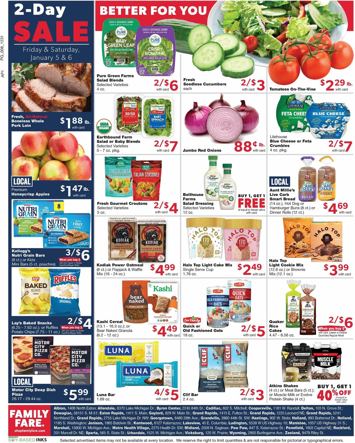 Family Fare Weekly Ad from January 2