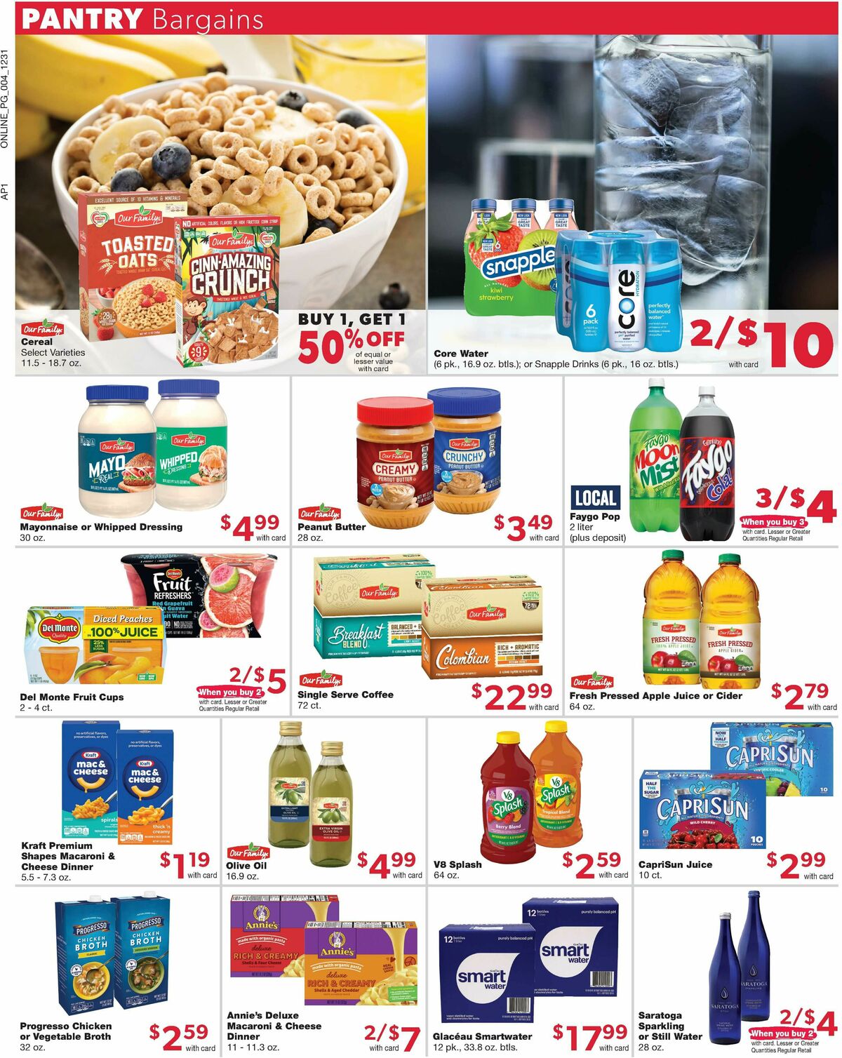 Family Fare Weekly Ad from January 2