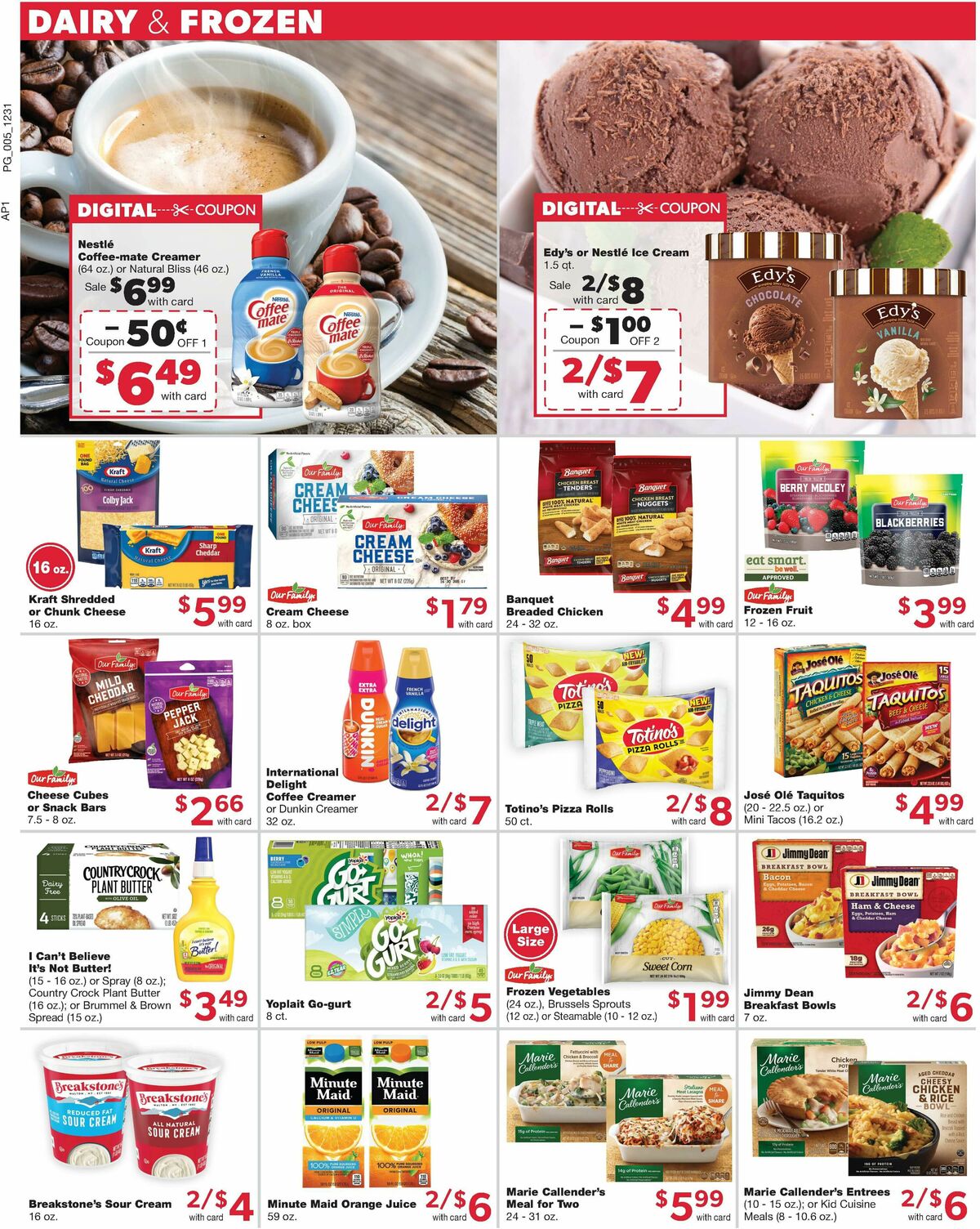 Family Fare Weekly Ad from January 2