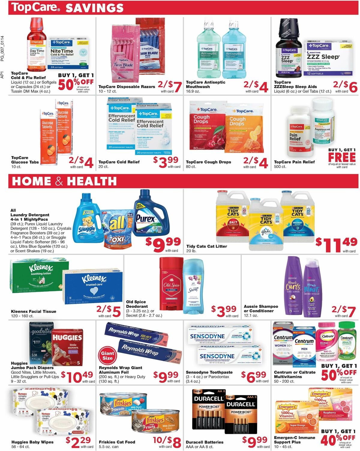 Family Fare Weekly Ad from January 14