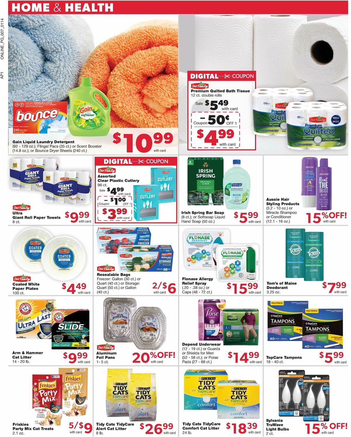 Family Fare Weekly Ad from January 14