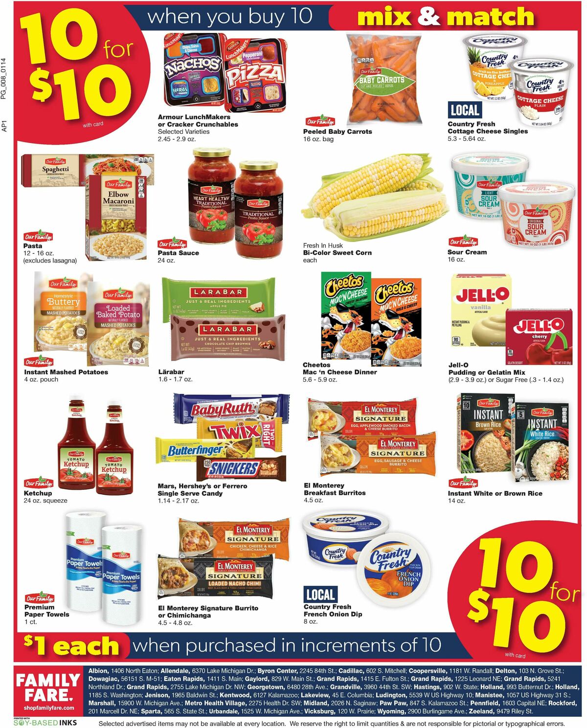 Family Fare Weekly Ad from January 14