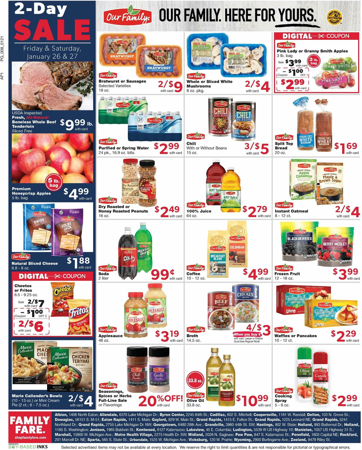 Family Fare Weekly Ad from January 21