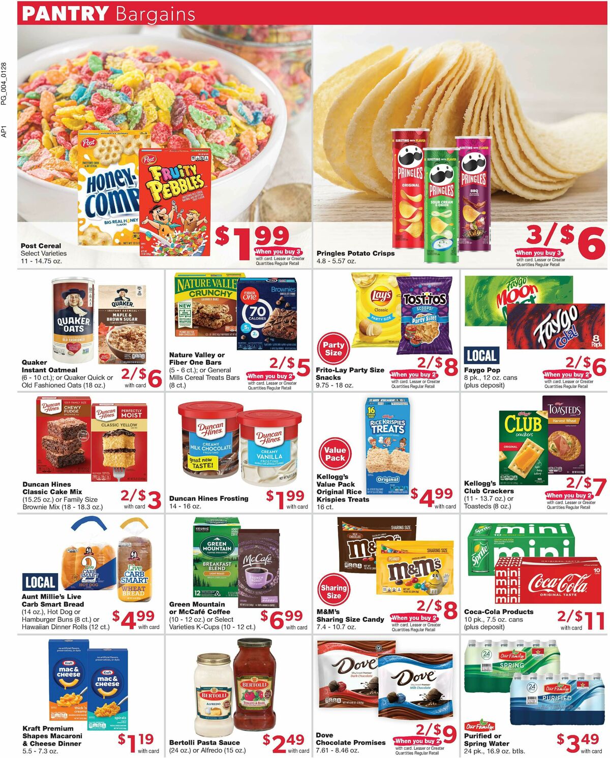 Family Fare Weekly Ad from January 28