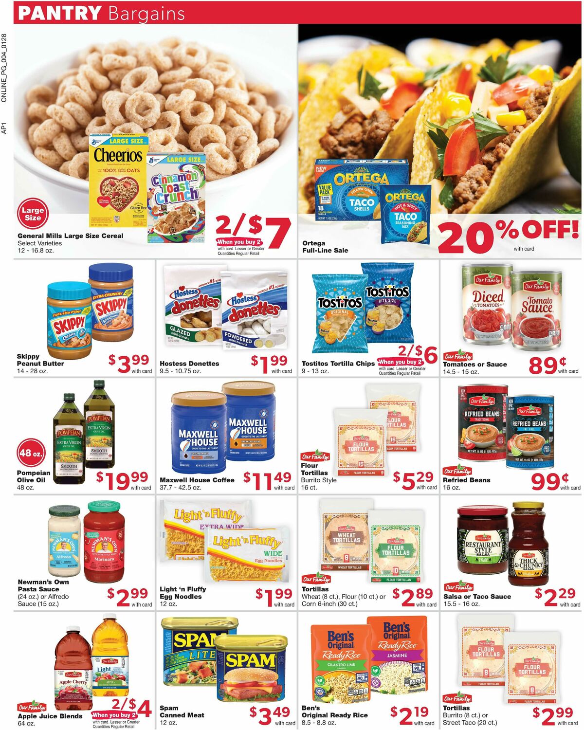 Family Fare Weekly Ad from January 28