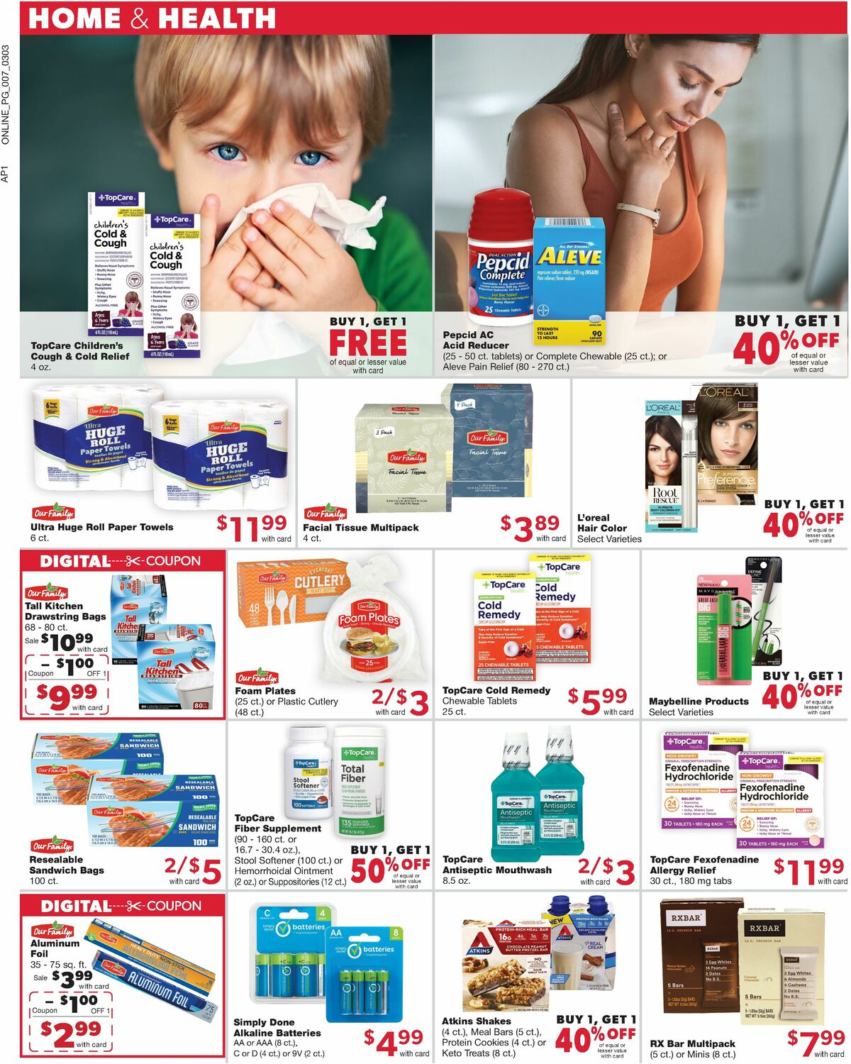 Family Fare Weekly Ad from March 3