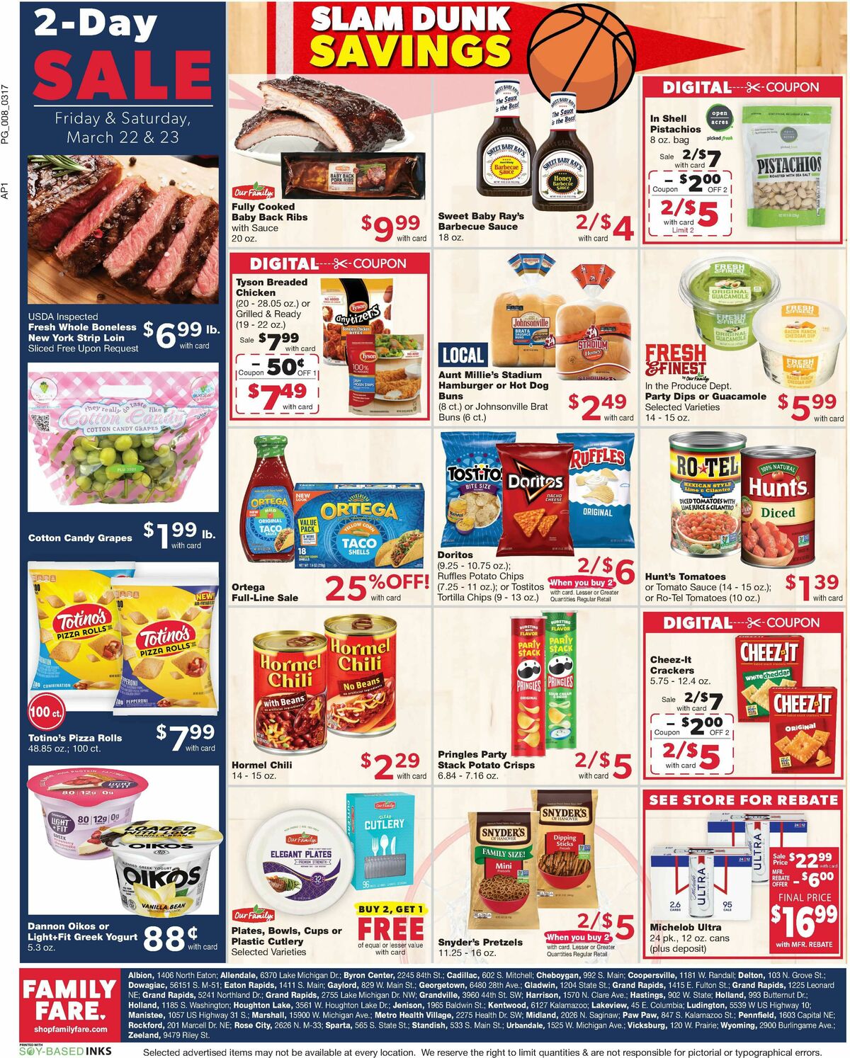 Family Fare Weekly Ad from March 17