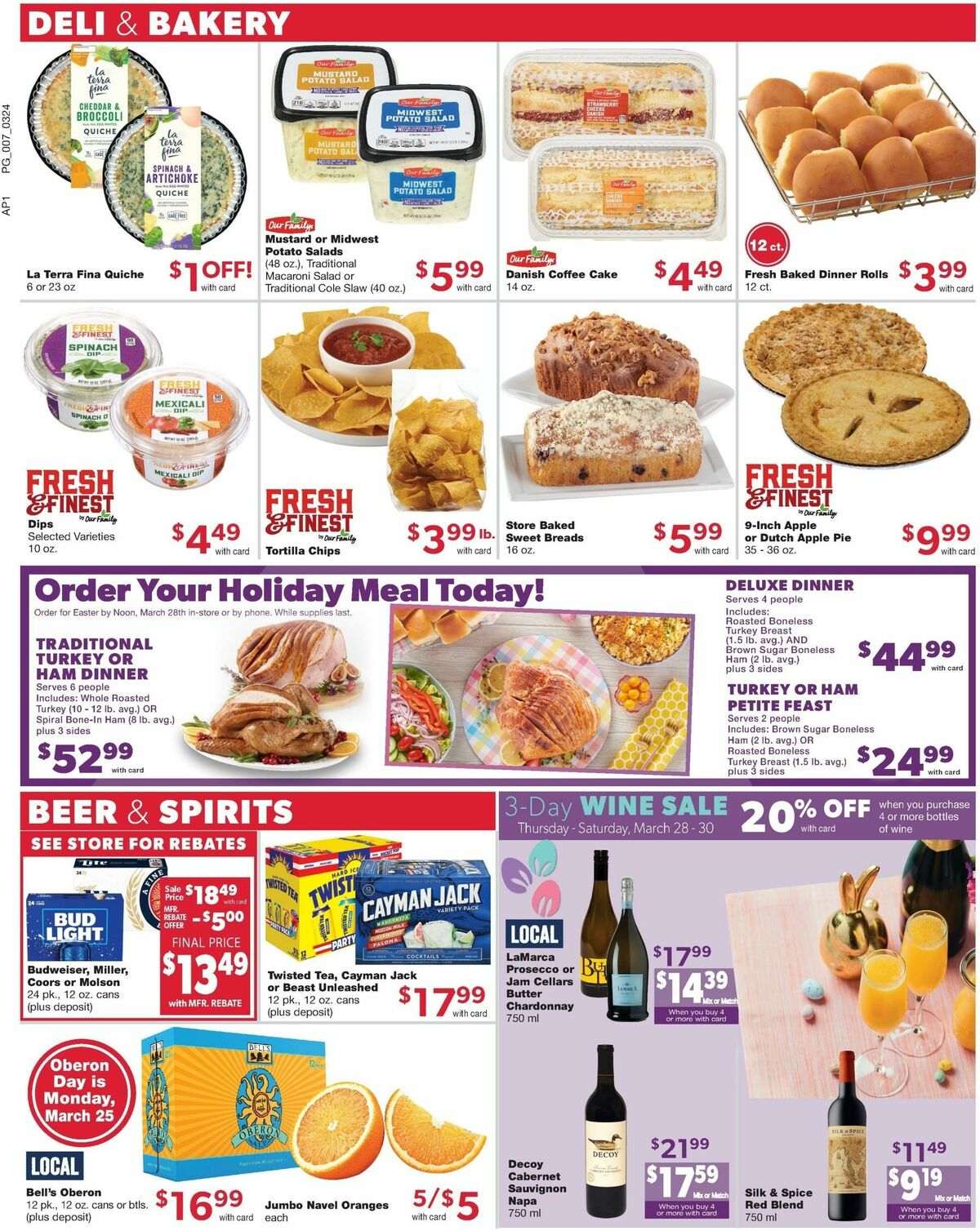 Family Fare Weekly Ad from March 25