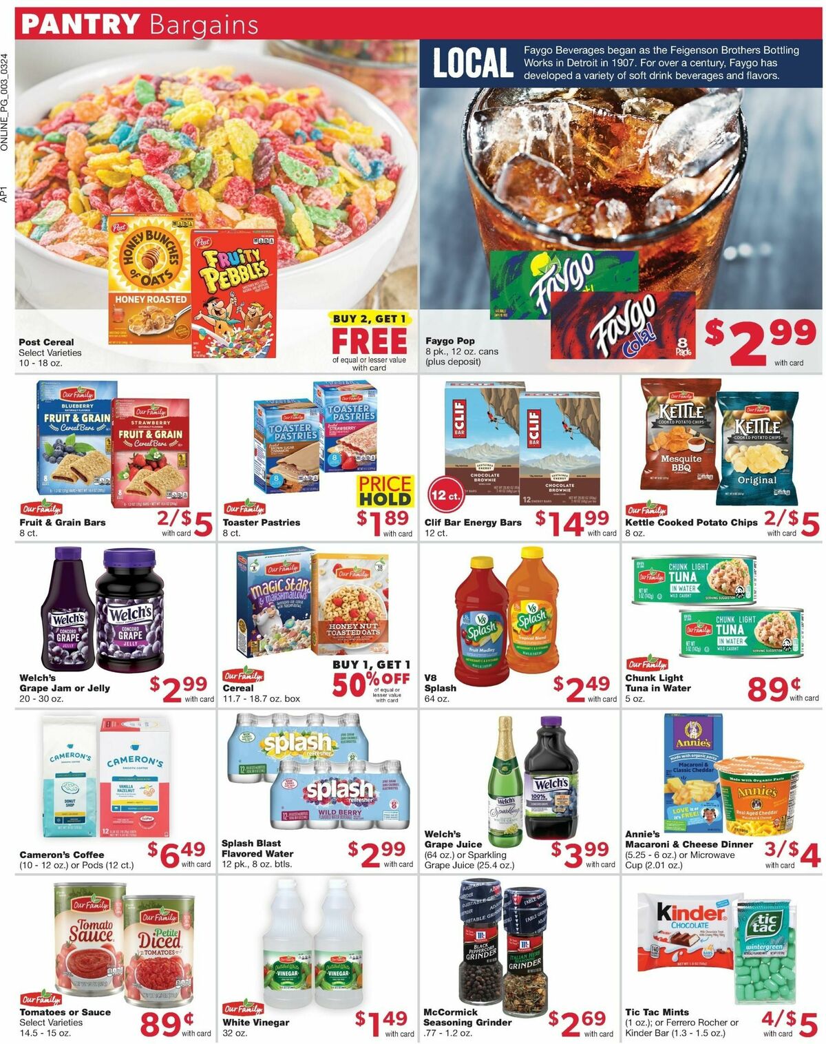 Family Fare Weekly Ad from March 25