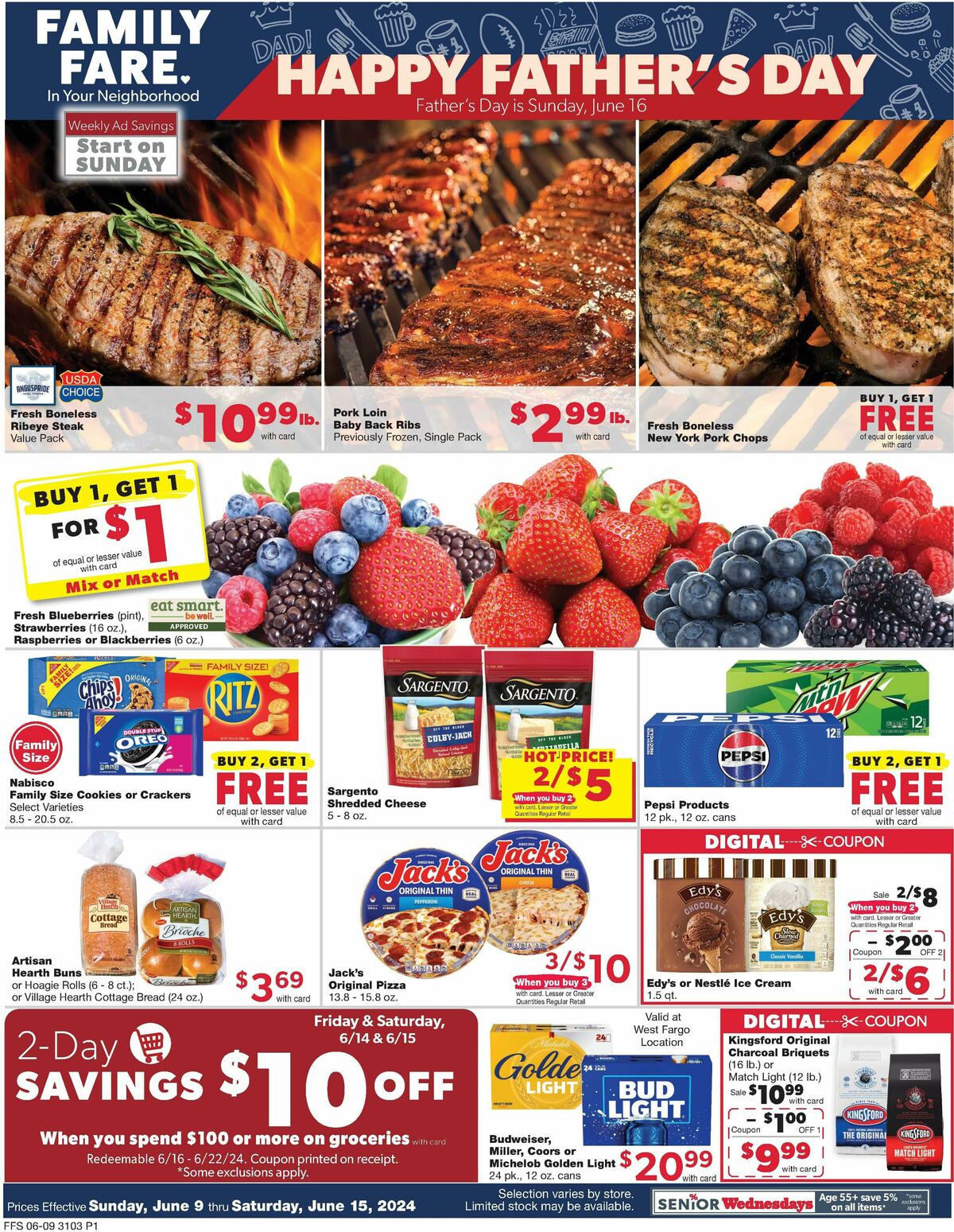 Family Fare Weekly Ad from June 9