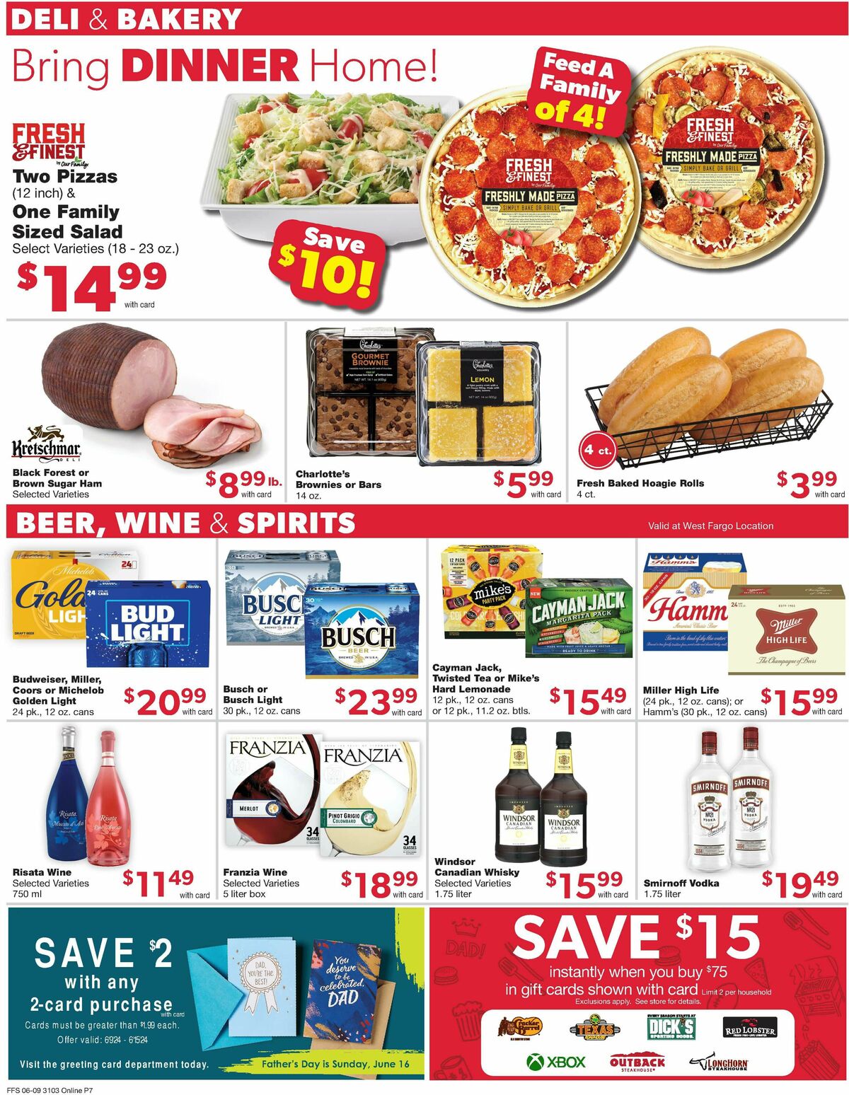 Family Fare Weekly Ad from June 9