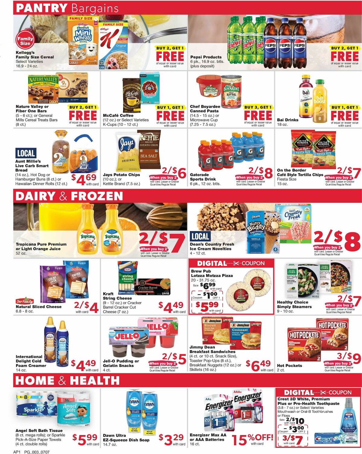 Family Fare Weekly Ad from July 7