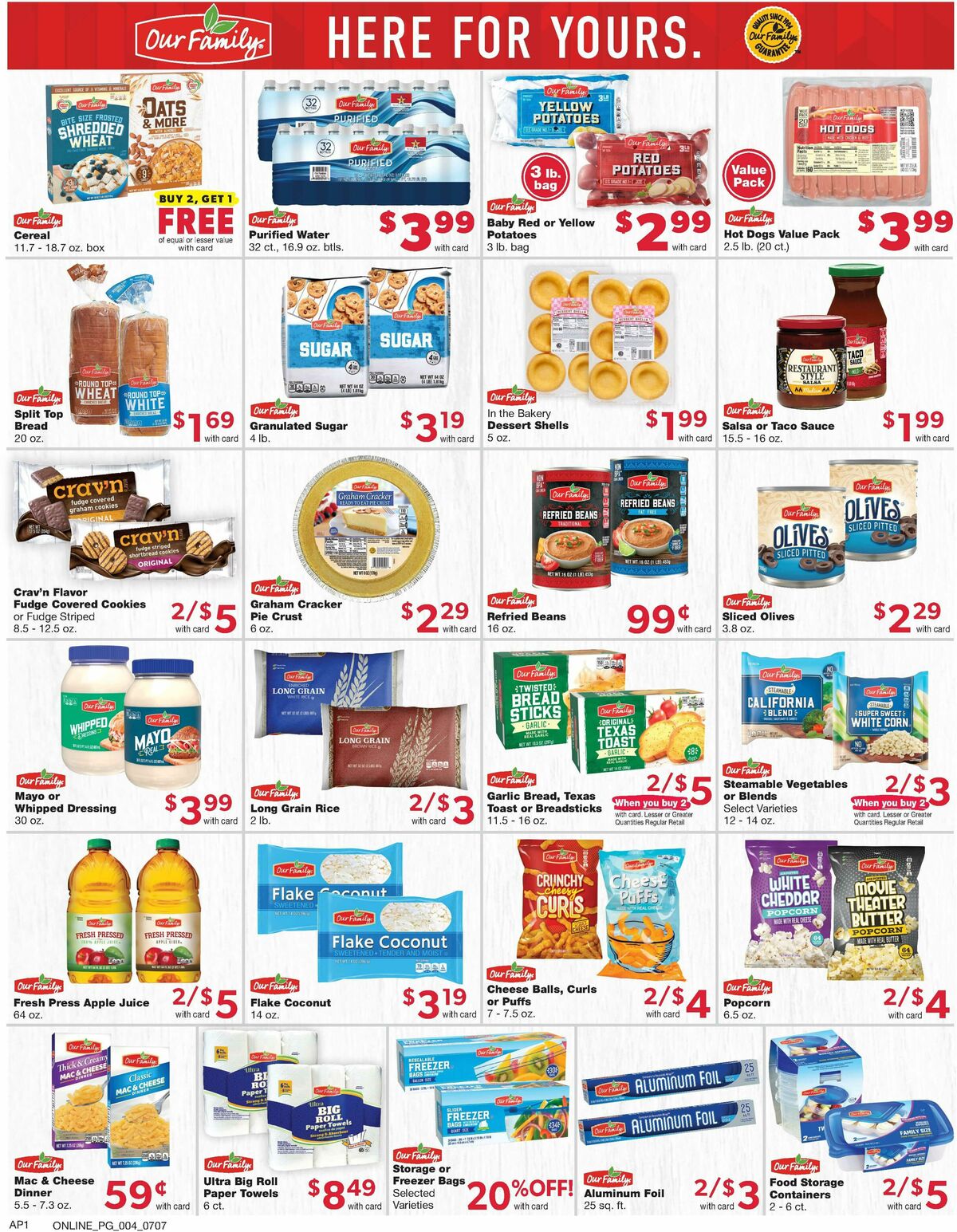 Family Fare Weekly Ad from July 7