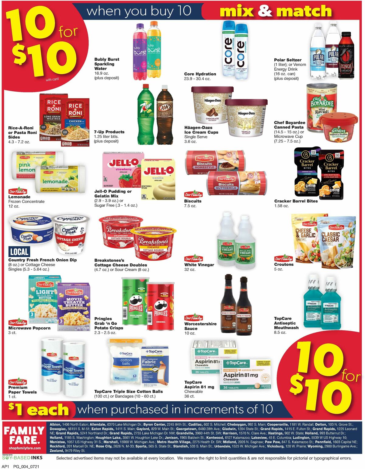 Family Fare Weekly Ad from July 21