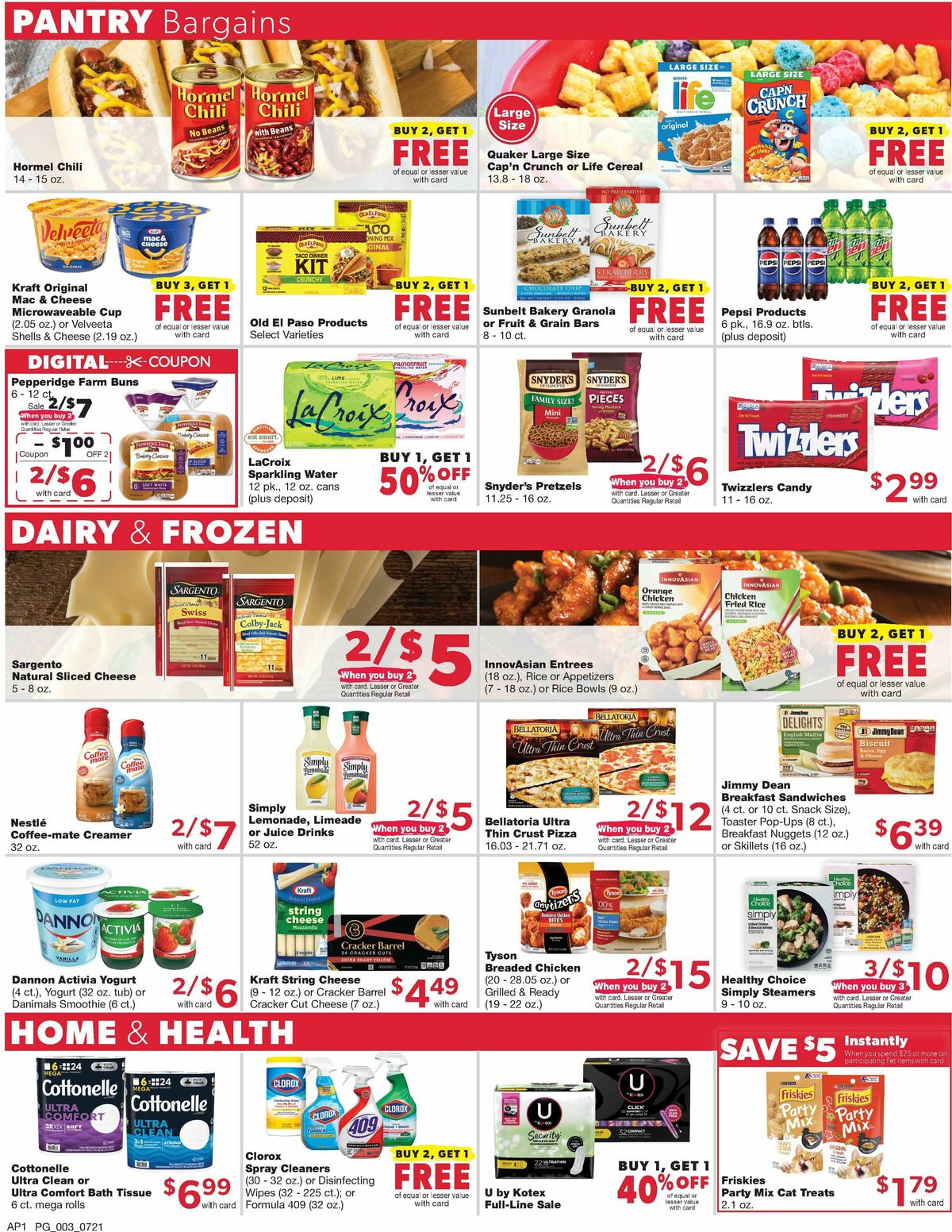 Family Fare Weekly Ad from July 21