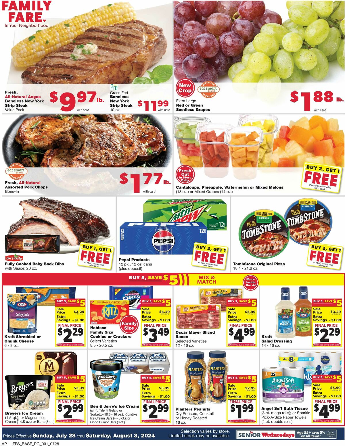 Family Fare Weekly Ad from July 28