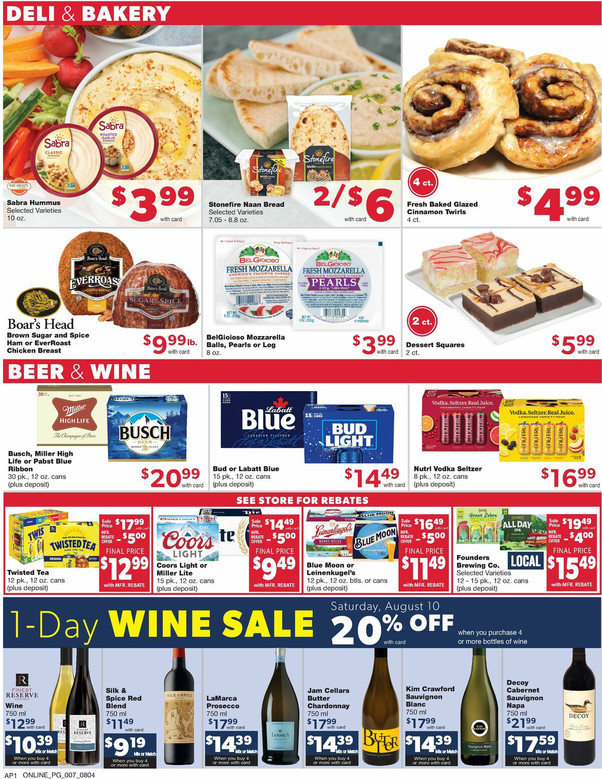 Family Fare Weekly Ad from August 4