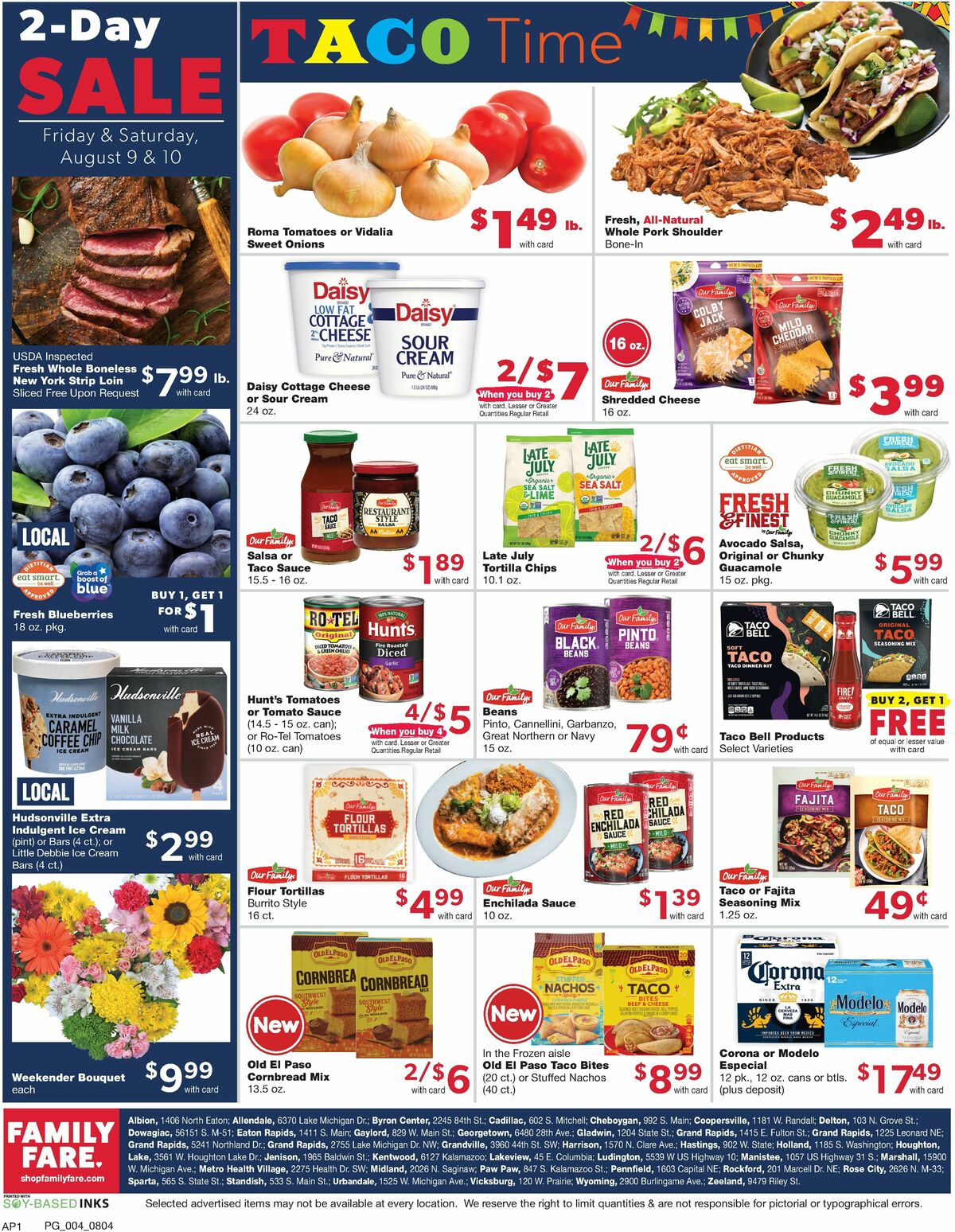 Family Fare Weekly Ad from August 4