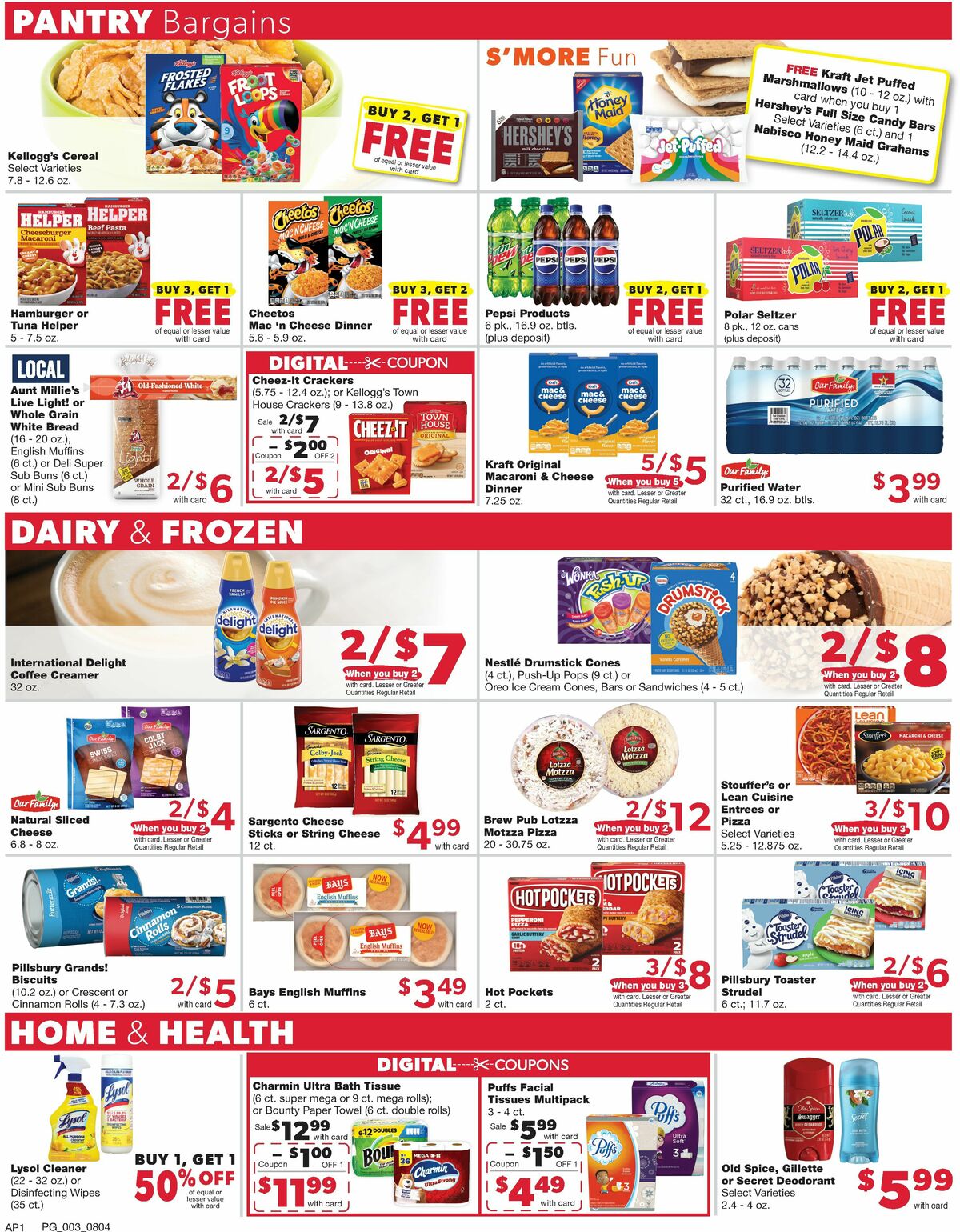 Family Fare Weekly Ad from August 4