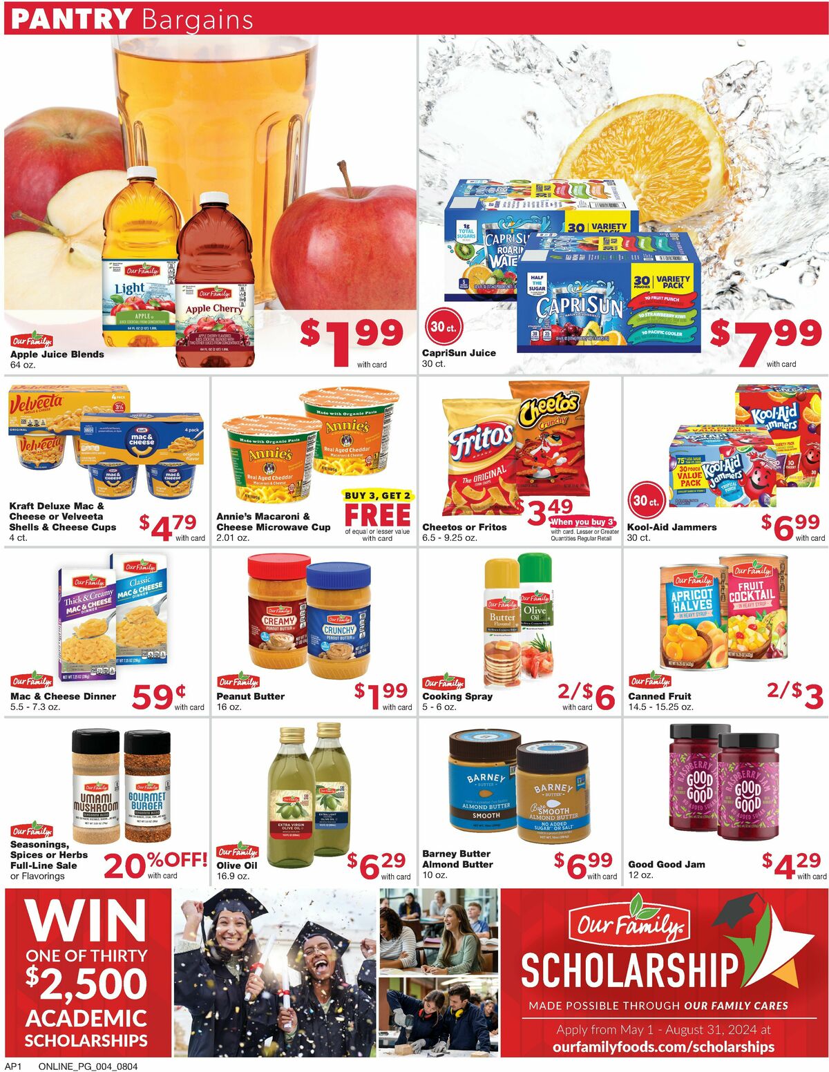 Family Fare Weekly Ad from August 4