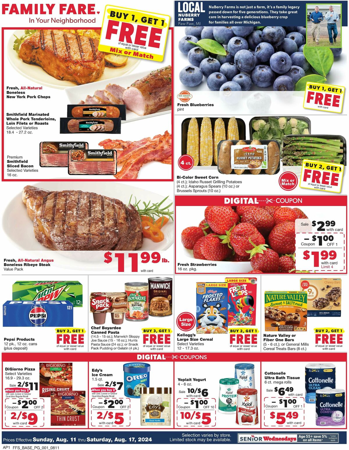 Family Fare Weekly Ad from August 11