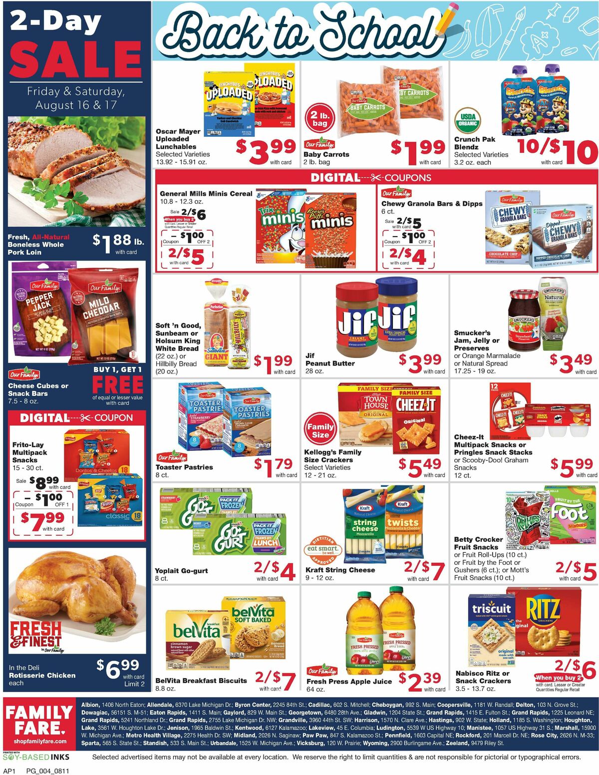 Family Fare Weekly Ad from August 11