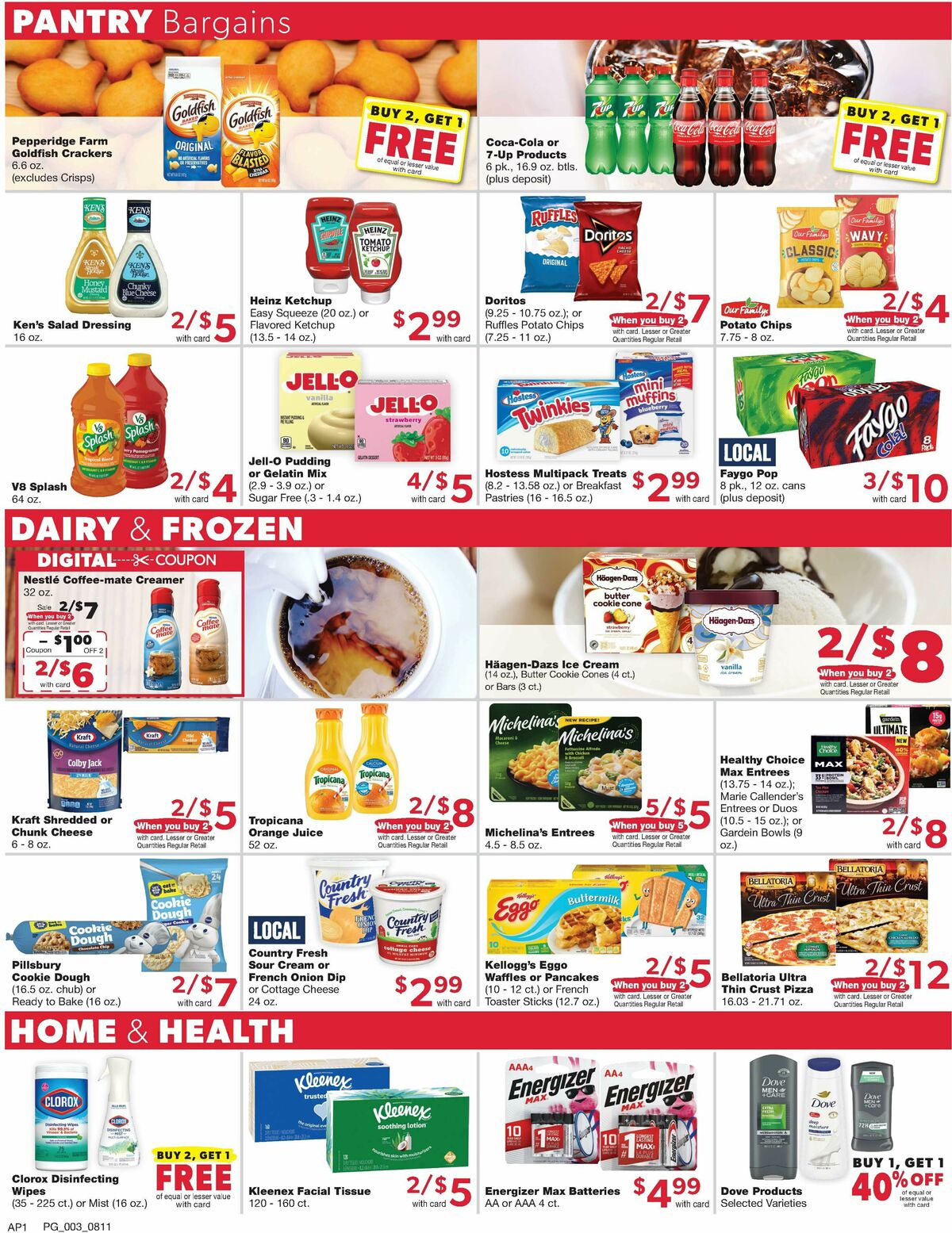 Family Fare Weekly Ad from August 11