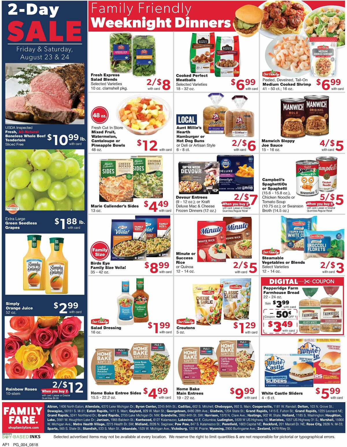 Family Fare Weekly Ad from August 18