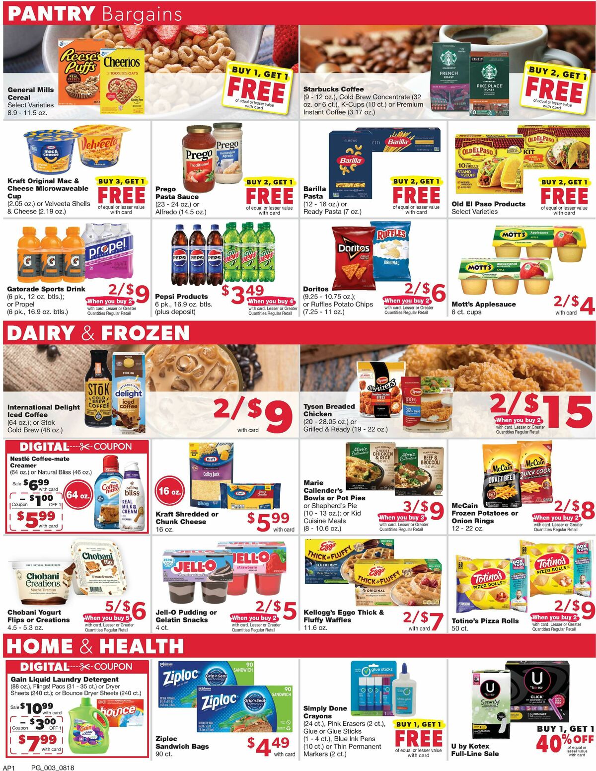 Family Fare Weekly Ad from August 18