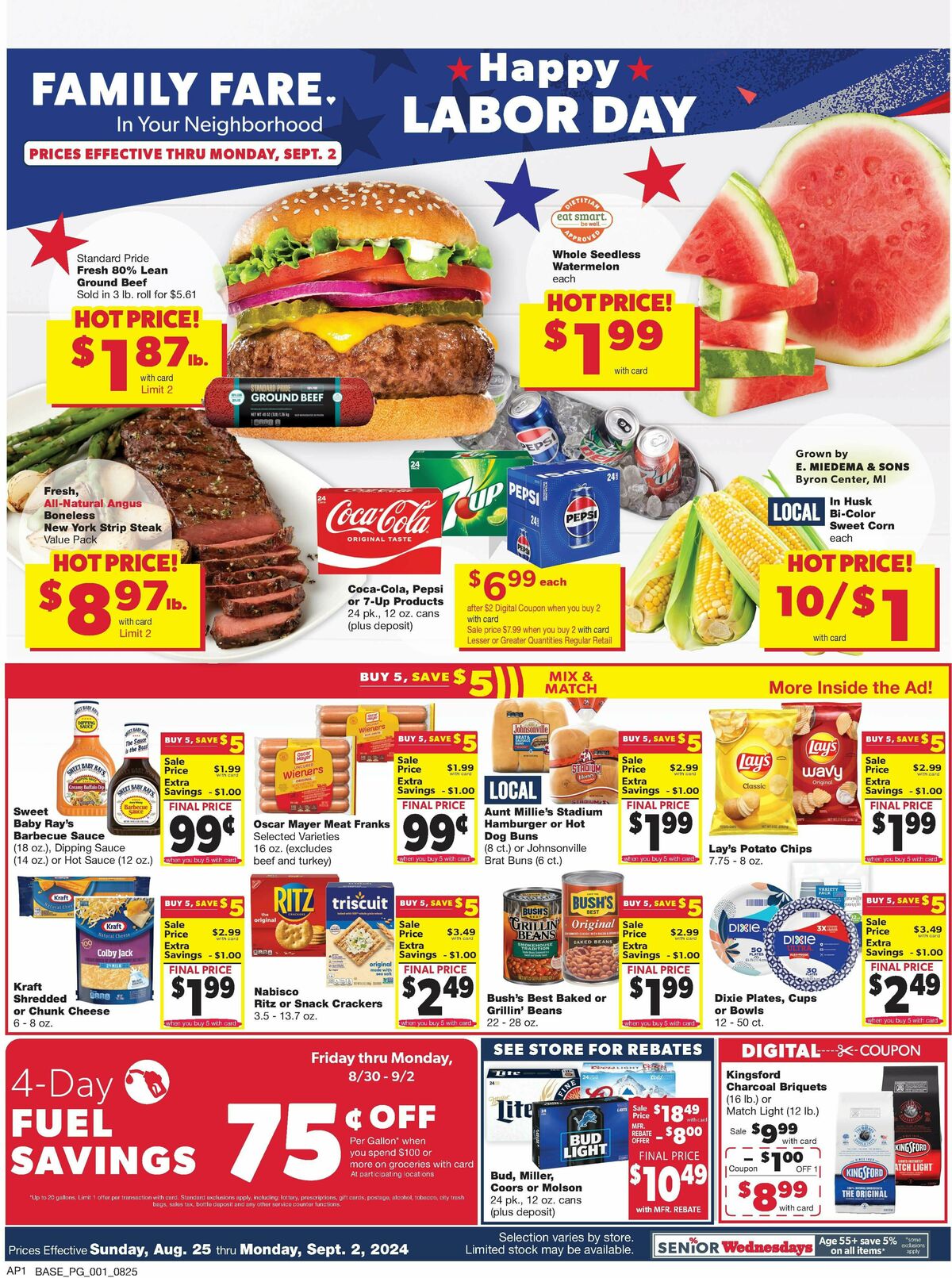 Family Fare Weekly Ad from August 25