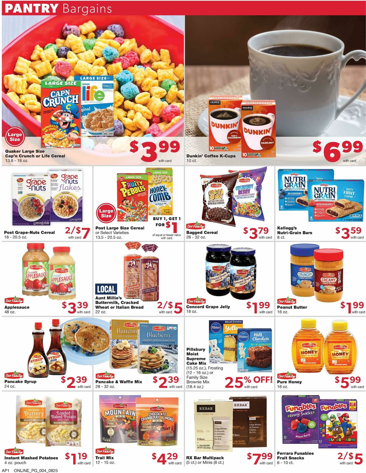 Family Fare Weekly Ad from August 25