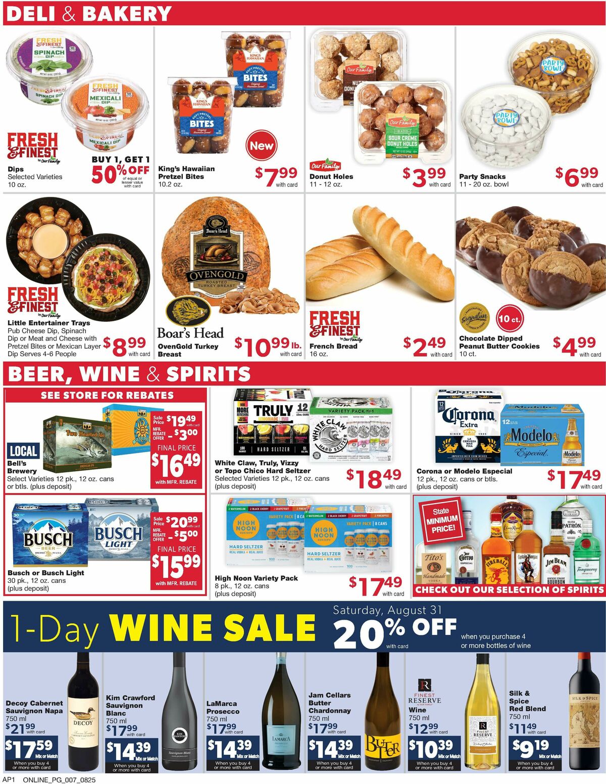 Family Fare Weekly Ad from August 25