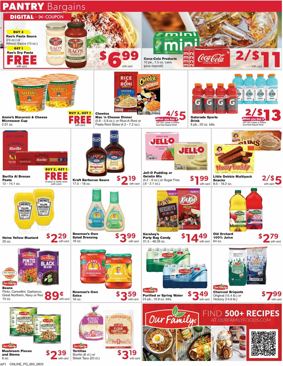 Family Fare Weekly Ad from August 25