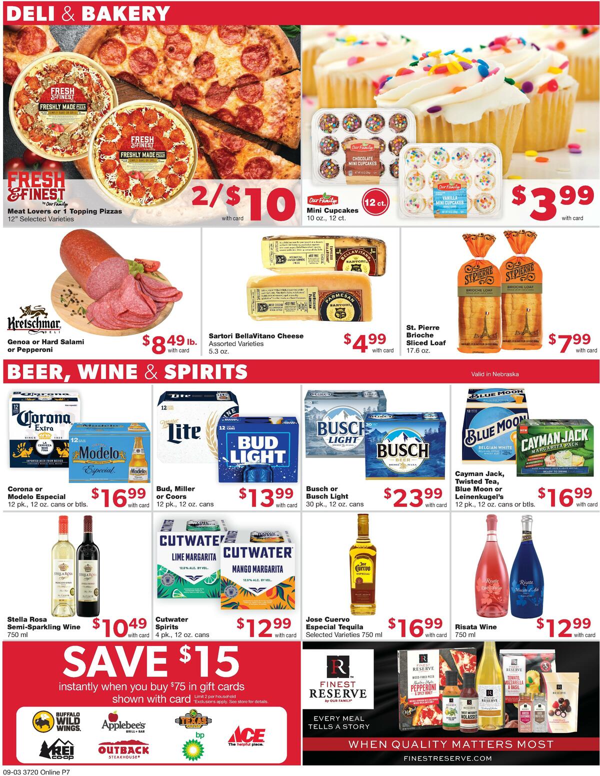 Family Fare Weekly Ad from September 3