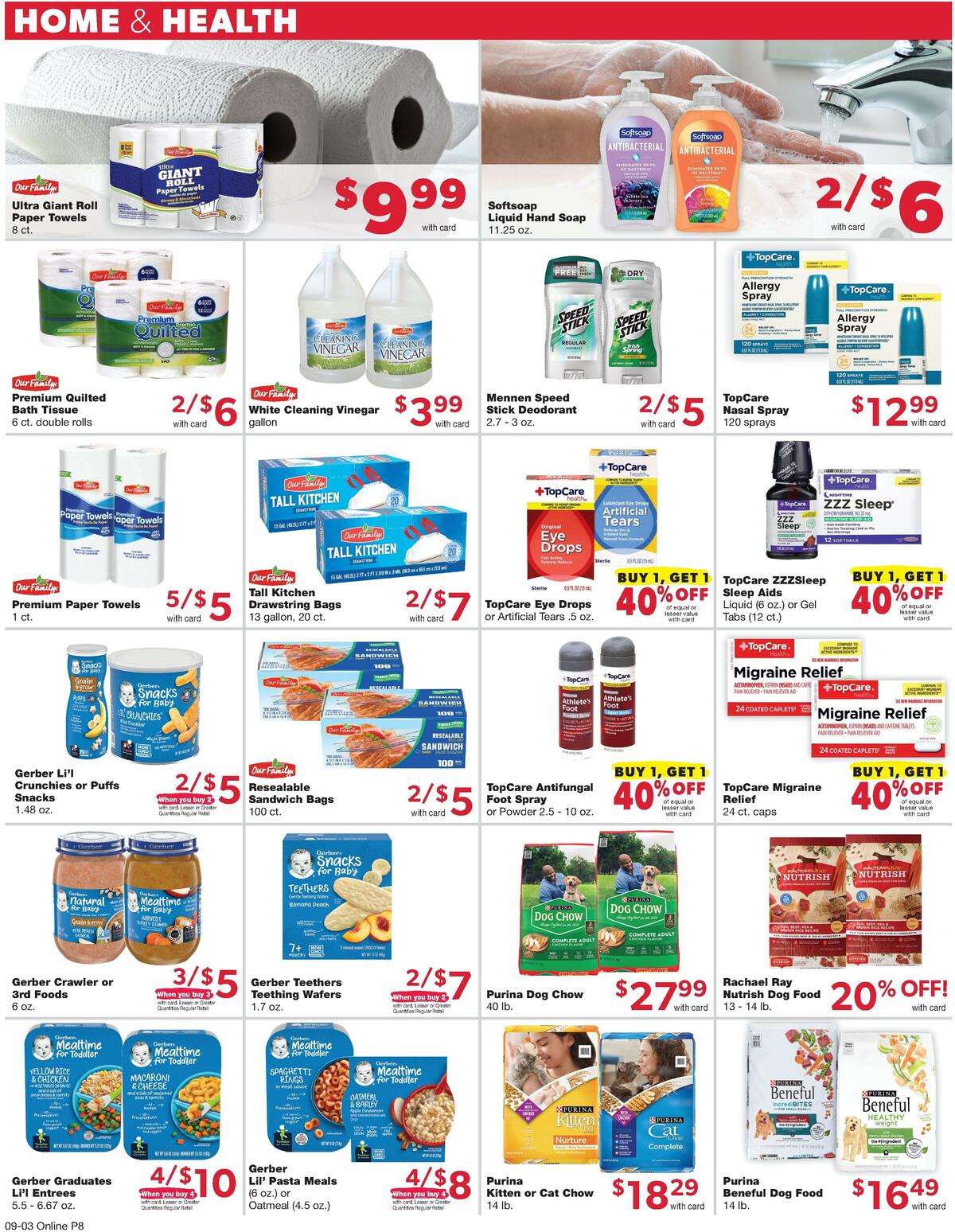 Family Fare Weekly Ad from September 3