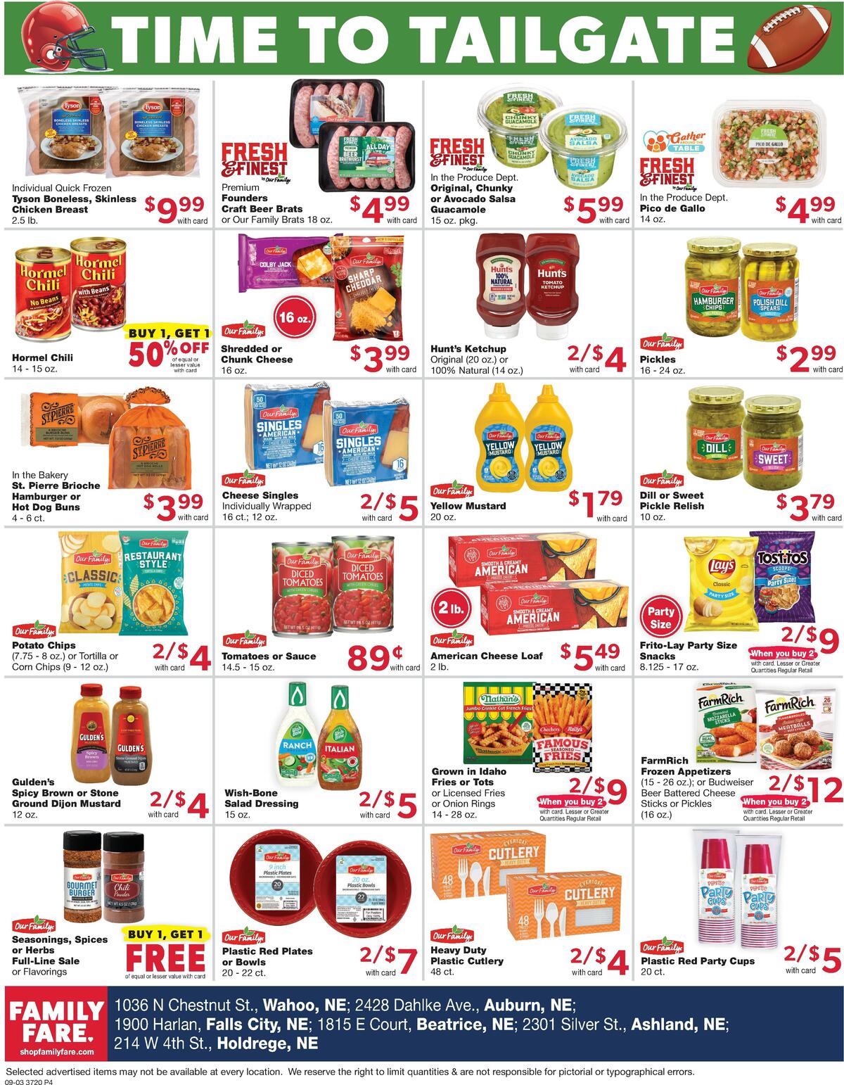 Family Fare Weekly Ad from September 3