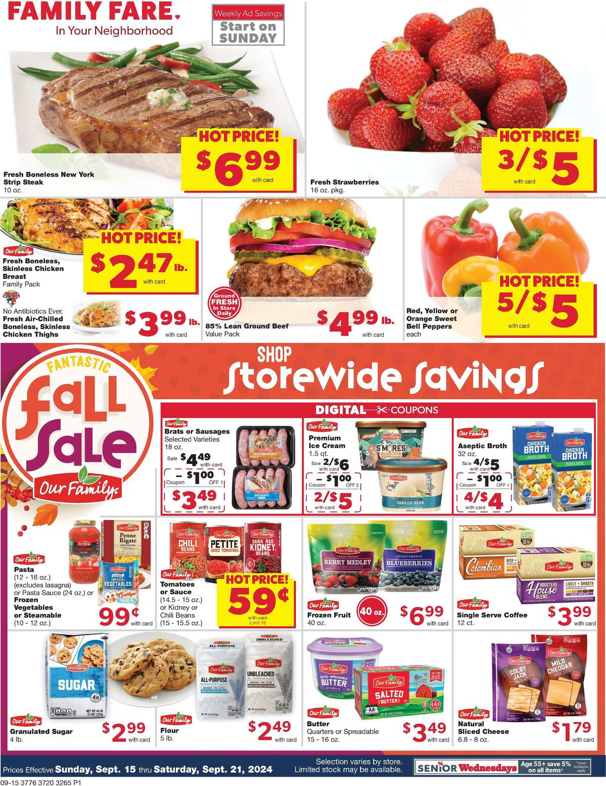 Family Fare Weekly Ad from September 15